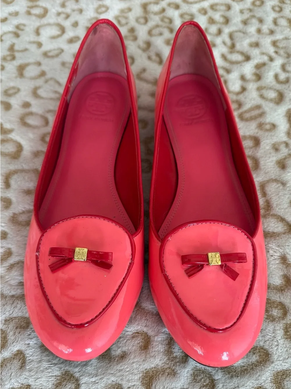 Tory Burch Dakota Leather Bow Slip On Loafer Flat Women’s Size: 10M